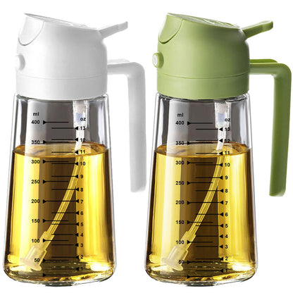 SprayMaster Duo: 16oz Olive Oil Dispenser - Black
