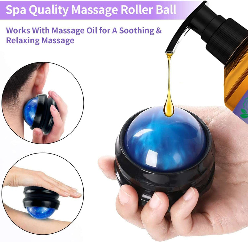 3 Pack Massage Oil for Massage Therapy with Massage Roller Ball, Ginger Oil Lymphatic Drainage & Arnica Sore Muscle Oil & Lavender Relaxing Massage Oils-Spa Massage Kit Valentines Day Gifts for Men Women - Premium Health Care from Brand: ANKOOY - Just $32.99! Shop now at Handbags Specialist Headquarter