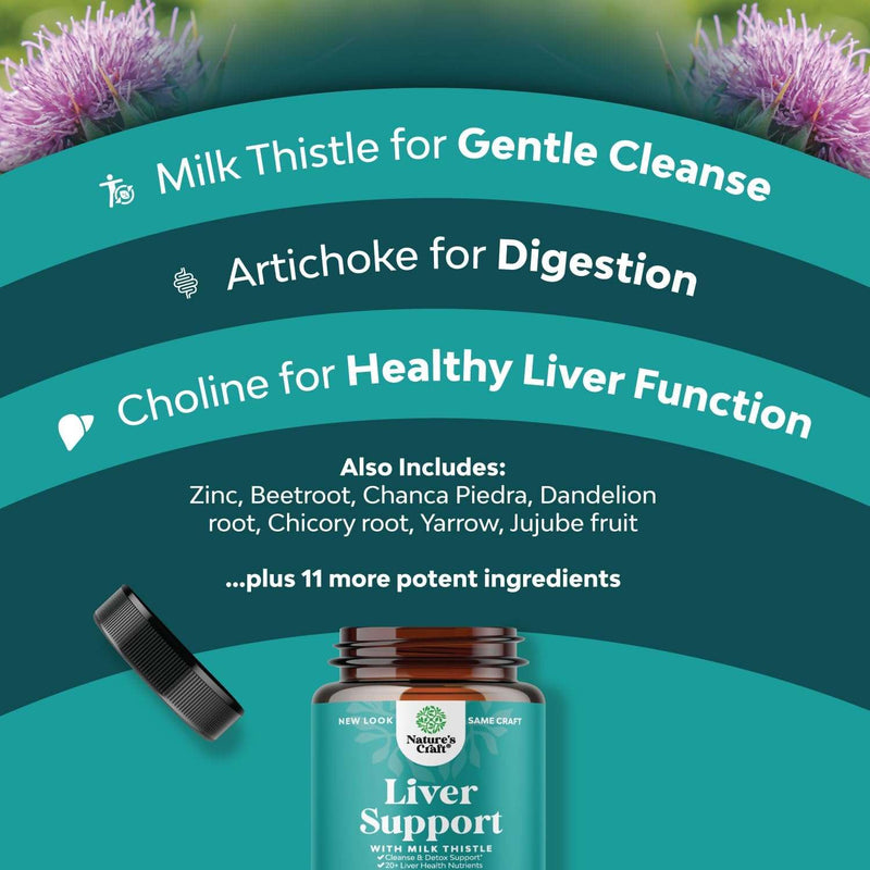 Liver Cleanse and Detox & Repair Formula - Herbal Liver Support Supplement with Milk Thistle Dandelion Root & Artichoke Extract for Liver Health - Silymarin Milk Thistle Liver Detox Capsules 90 Count - Premium Health Care from Visit the Natures Craft Store - Just $33.99! Shop now at Handbags Specialist Headquarter