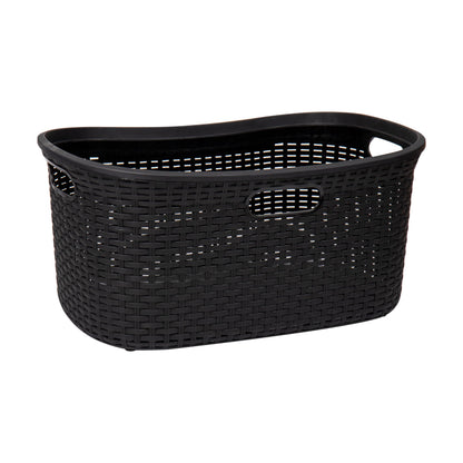 Ivory Wicker Mind Reader 40L Laundry Basket