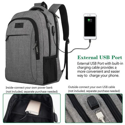 MATEIN SleekGuard Laptop Backpack with USB Port
