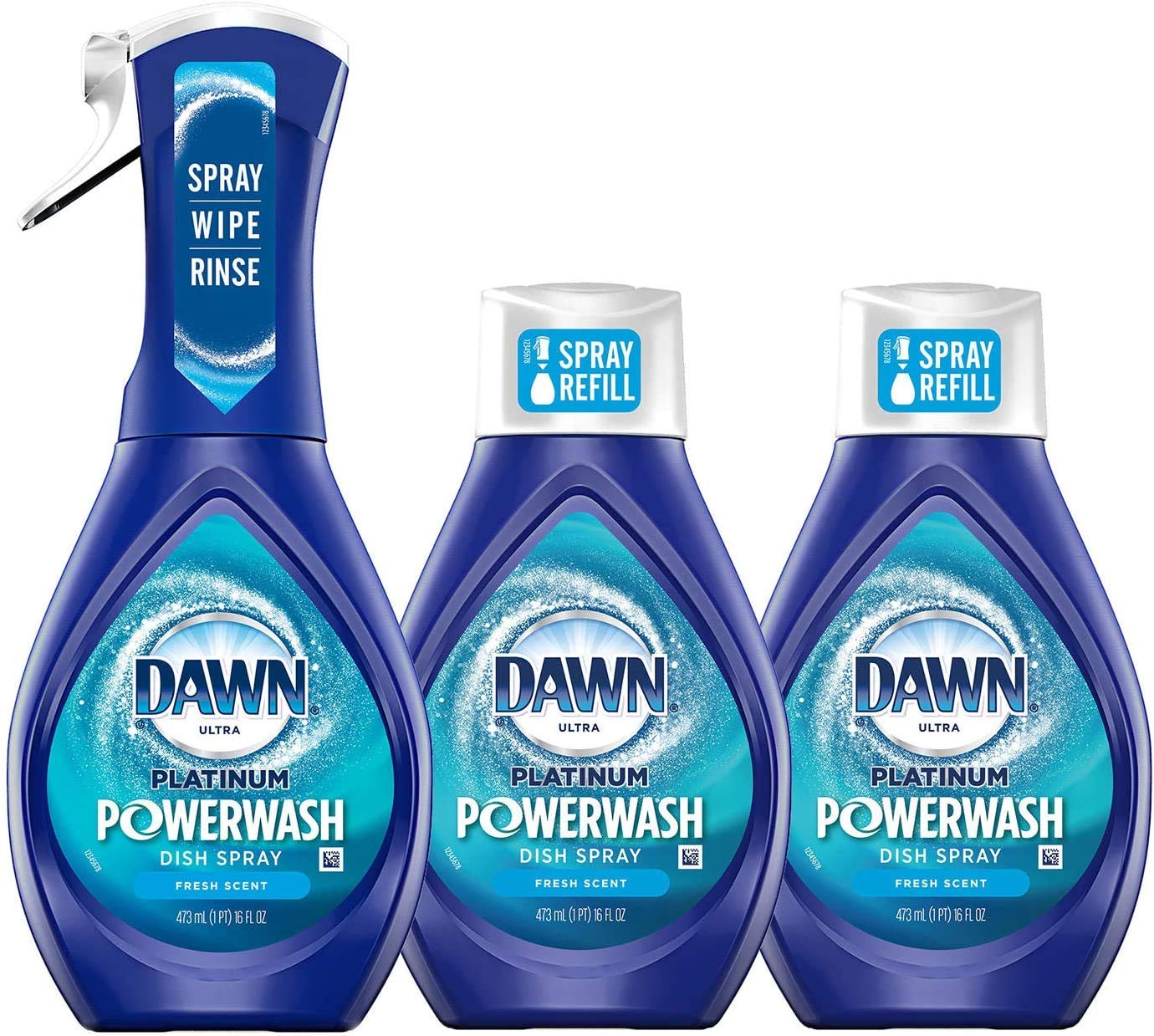 Dawn Powerwash Fresh: 1 Spray + 3 Refill Bundle