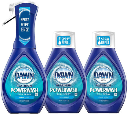 Dawn Powerwash Fresh: 1 Spray + 3 Refill Bundle