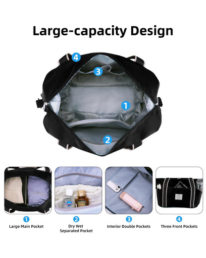 WALNEW Foldable Waterproof Travel Duffel Bag