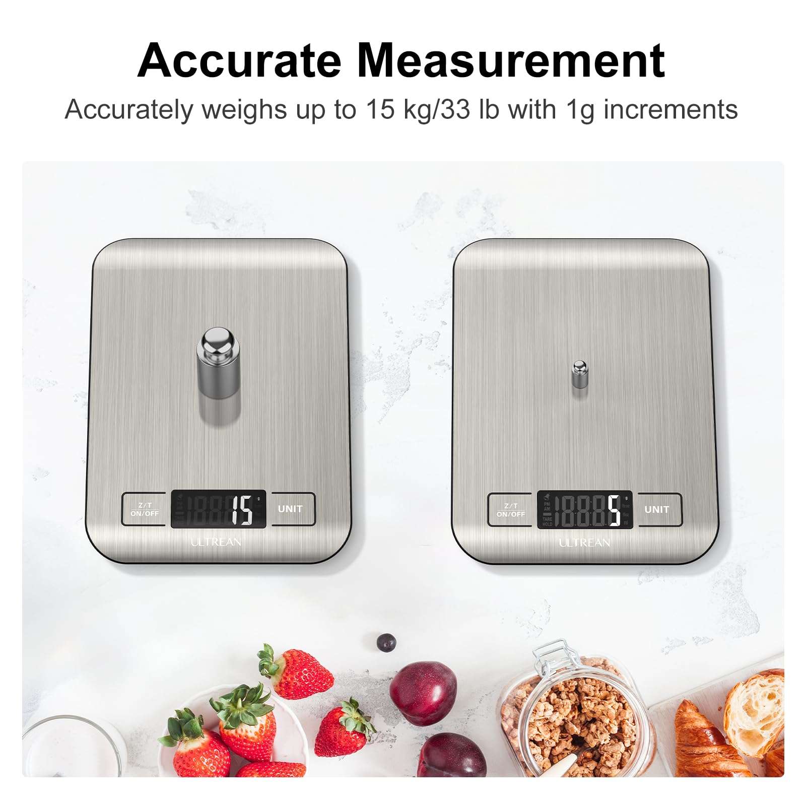Ultrean Kitchen Scale - 11lb Capacity
