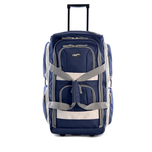Olympia 22 Max Wheeled Duffel: 8-Pocket Water-Resist