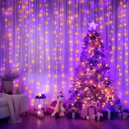 Minetom 300 LED Dimmable Fairy Curtain Lights