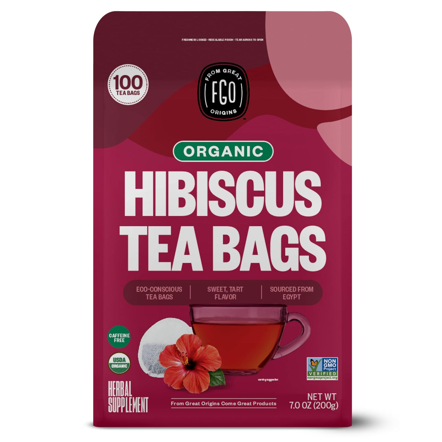 ElderZen Organic Tea - Caffeine-Free Eco Bags
