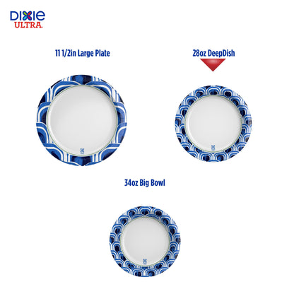 Dixie Ultra Max: Heavy Duty 40ct Deep Dish Plates