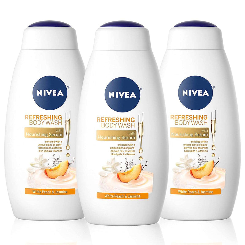 NIVEA White Peach and Jasmine Body Wash with Nourishing Serum, 20 Fl Oz - Premium Shampoo Towel Set from Visit the NIVEA Store - Just $7.99! Shop now at Handbags Specialist Headquarter