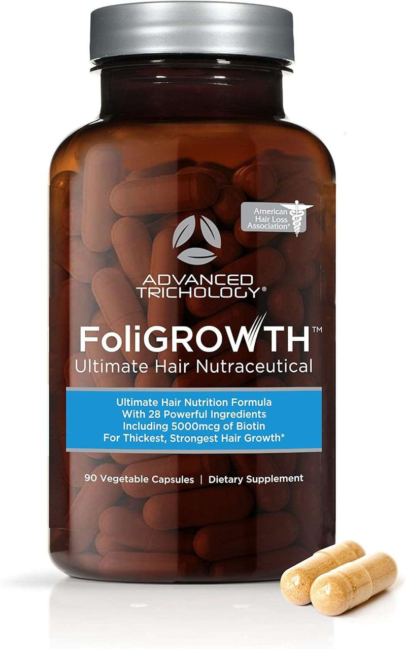 FoliGROWTH™ Hair Growth Supplement for Thicker Fuller Hair | Approved* by the American Hair Loss Association | Revitalize Thinning Hair, Backed by 20 Years of Experience in Hair Loss Treatment Clinics - Premium Health Care from Visit the Advanced Trichology Store - Just $63.99! Shop now at Handbags Specialist Headquarter