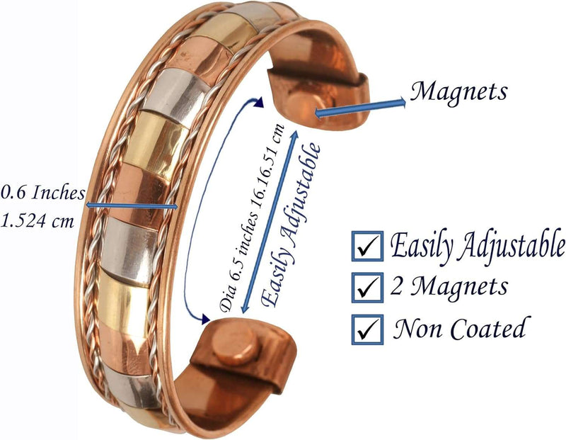 Touchstone Indian Hand Crafted Healing Copper Bracelet Chakra Jewelry Cuff Gift Women Men. - Premium Health Care from Visit the Touchstone Store - Just $32.99! Shop now at Handbags Specialist Headquarter