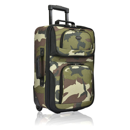 U.S. Traveler Rio Expandable Orange Carry-on