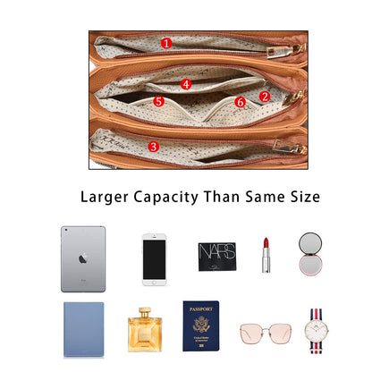 Luxe Leather Satchel & Crossbody Bags