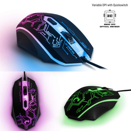 Hornet RX-250: 4-in-1 RGB Gaming Gear Bundle