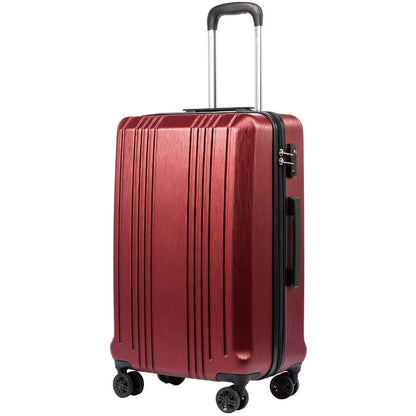 Coolife Expandable Spinner Luggage Set - 3 Piece