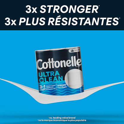 Cottonelle Ultra Clean Toilet Paper: 18 Mega Rolls (72 Regular Rolls), 284 Sheets Each