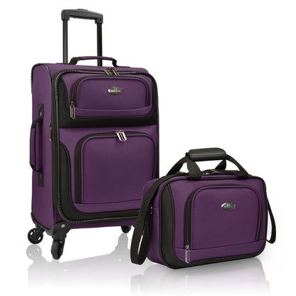 U.S. Traveler Rio Expandable Orange Carry-on