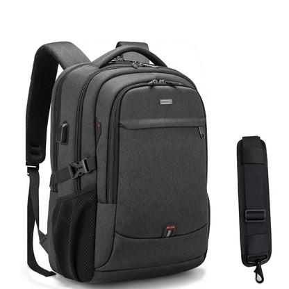 DUSLANG Travel Laptop Backpack with USB Port - Black