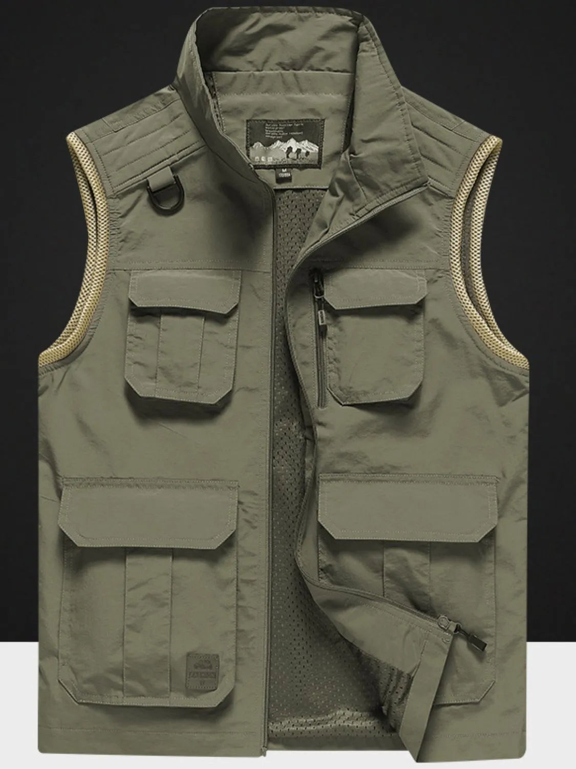 Men's Plus Size Zip Up Vest with Pockets - Premium  from Trendsi - Just $48.52! Shop now at Handbags Specialist Headquarter