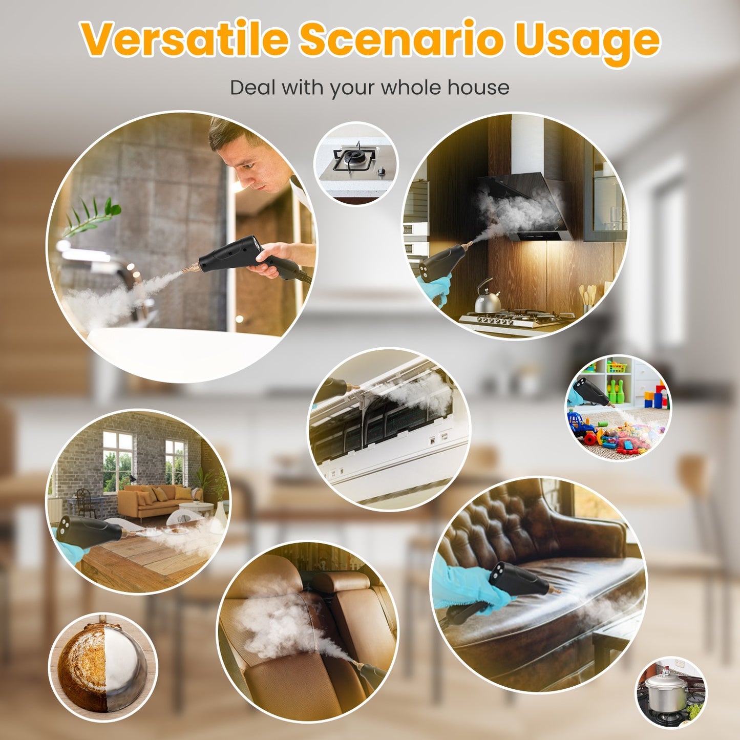 JetClean Pro: 1500W Handheld Cleaner with 8 Tools