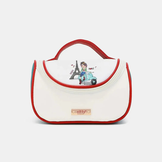 Nicole Lee USA Nikky Contrast Makeup Bag - Premium Tote Bag from Trendsi - Just $39.99! Shop now at Handbags Specialist Headquarter