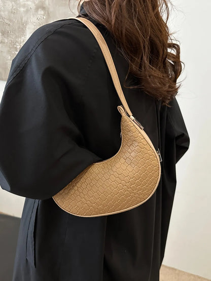 PU Leather Shoulder Bag.