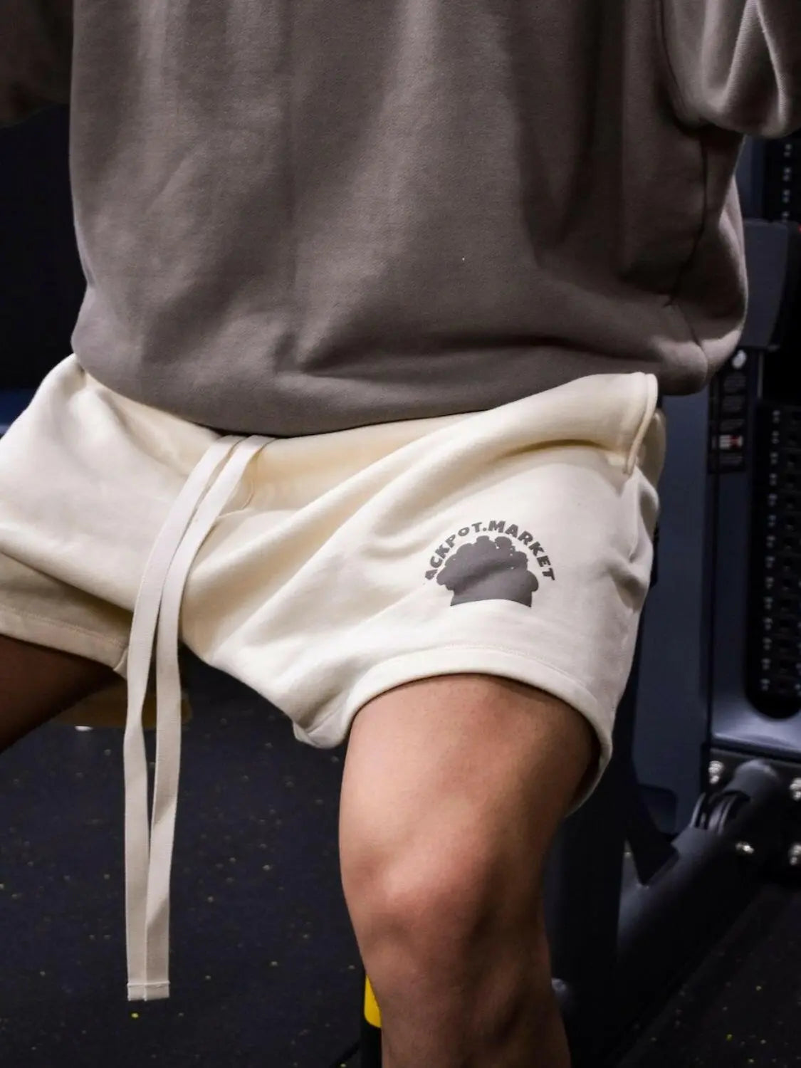 Men's Plus Size Drawstring Shorts with Pockets.