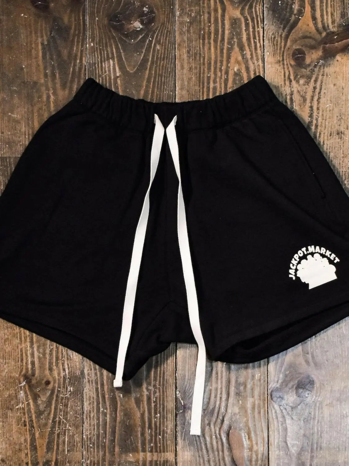 Men's Plus Size Drawstring Shorts with Pockets.