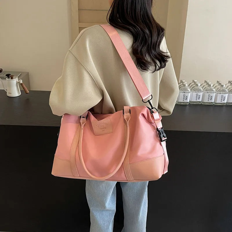 Detachable Crossbody Strap Polyester Travel Bag - Premium travel-bag from Trendsi - Just $44.99! Shop now at Handbags Specialist Headquarter
