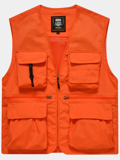 Men's Plus Size Zip Up Vest - Premium  from Trendsi - Just $46.12! Shop now at Handbags Specialist Headquarter
