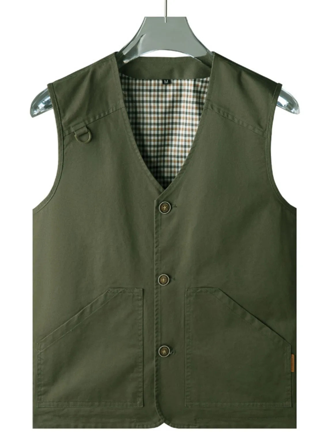 Men's Plus Size Button Up Vest - Premium  from Trendsi - Just $43.74! Shop now at Handbags Specialist Headquarter