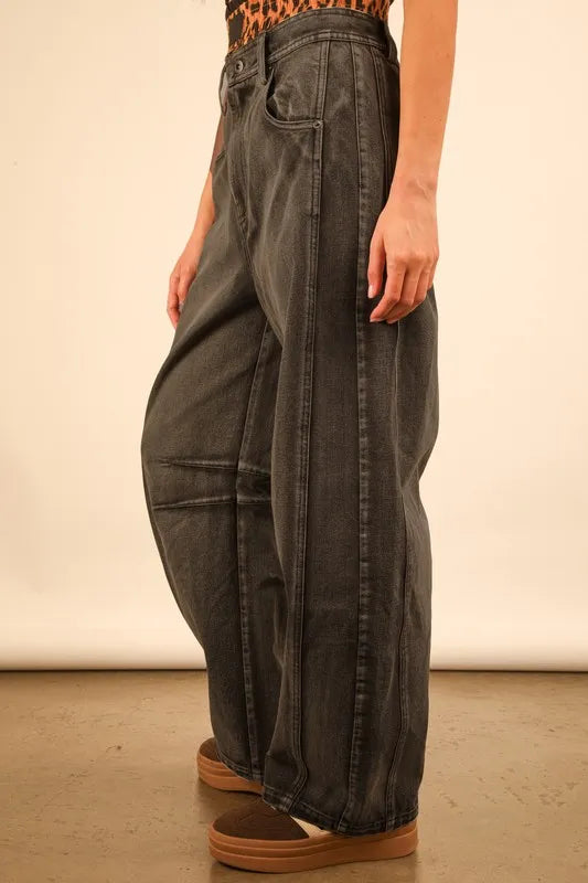 VERY J Wide Leg Comfy Jeans - Premium Women / Jeans & Denim from Trendsi - Just $46.64! Shop now at Handbags Specialist Headquarter