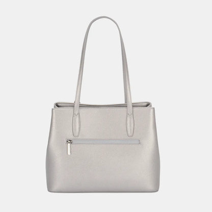 David Jones PU Leather Handbag - Premium Handbags from Trendsi - Just $44.99! Shop now at Handbags Specialist Headquarter