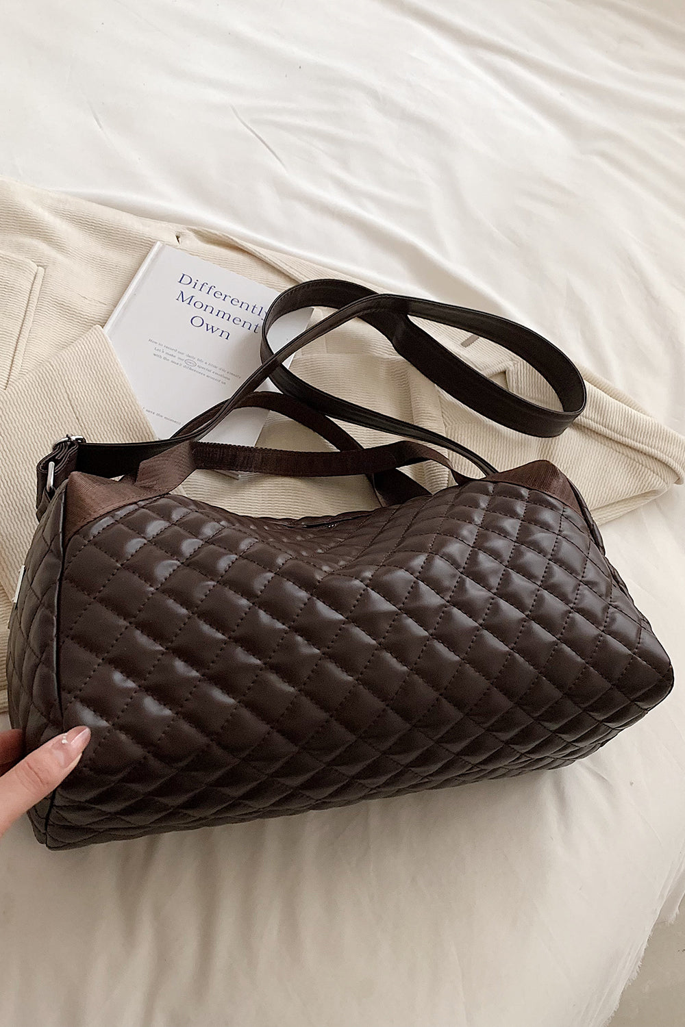 Stylish & Durable Large PU Leather Handbag - Premium Handbags from Trendsi - Just $27.99! Shop now at Handbags Specialist Headquarter