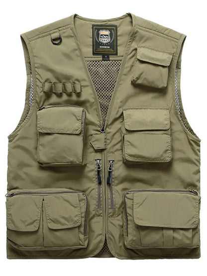 Men's Full Size Mesh  Zip Up Vest Plus Size - Premium  from Trendsi - Just $46.12! Shop now at Handbags Specialist Headquarter
