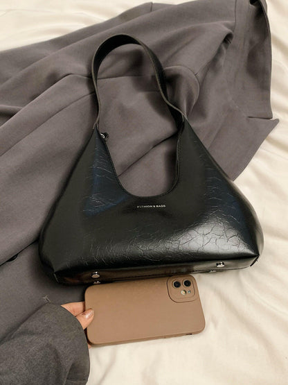 PU Leather Shoulder Bag.