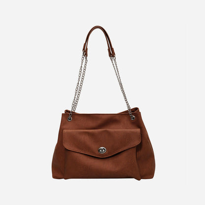 PU Leather Shoulder Bag.