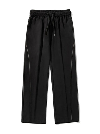 Men's Contrast Straight Sweatpants.