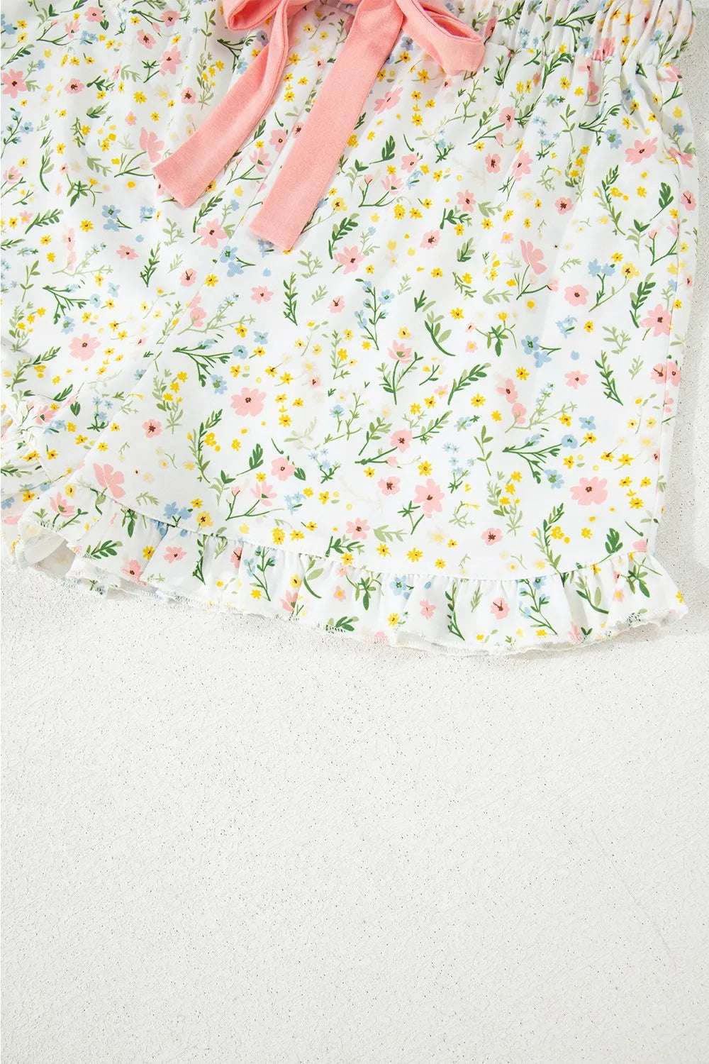 Printed Button Up Short Sleeve Top and Shorts Lounge Set - Premium Sleepwear from Trendsi - Just $48.99! Shop now at Handbags Specialist Headquarter