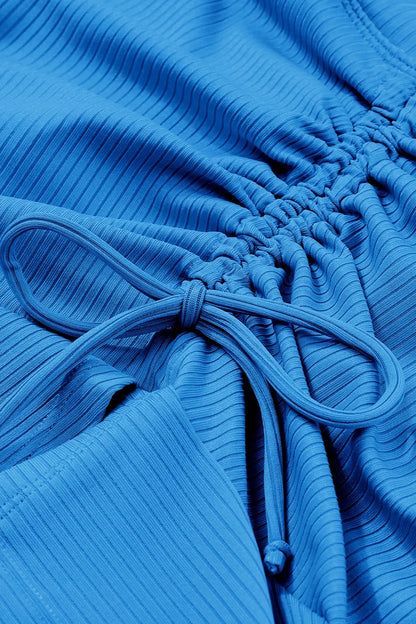 Ruched Elastic Waist Swim Skirt - Premium Bottoms from Trendsi - Just $22! Shop now at Handbags Specialist Headquarter