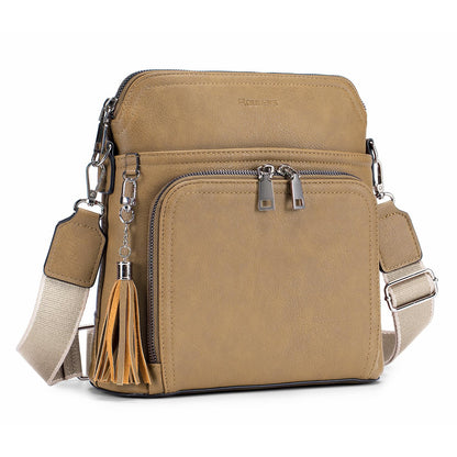 Tassel Charm Crossbody Bag for Women