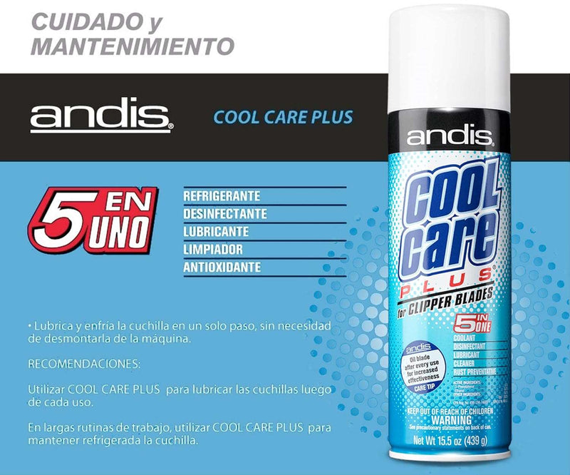 Andis 12750 Cool Care Plus 5-in-1 Clipper Spray, 15.5 oz Can, Blade Care and Treatment - Premium Hair Cutting Tools from Visit the Andis Store - Just $21.99! Shop now at Handbags Specialist Headquarter