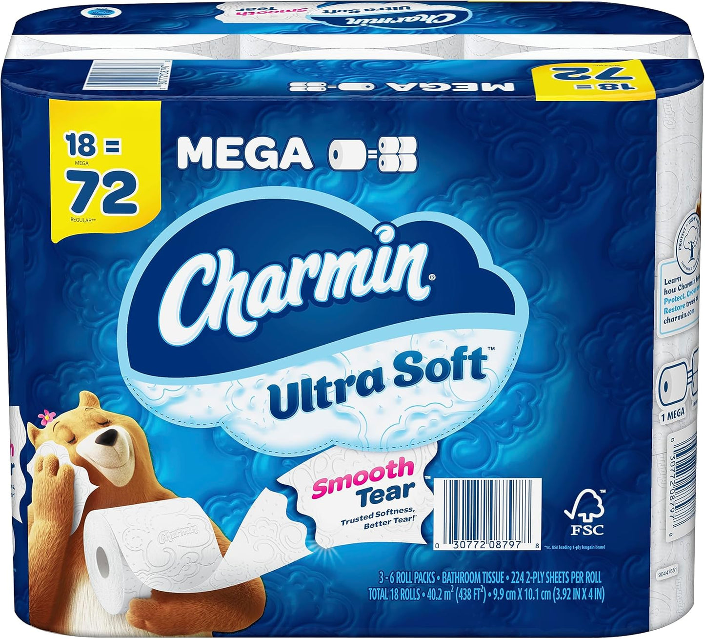 Charmin Cloud Soft: 6 Mega = 24 Regular Rolls