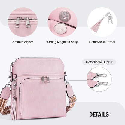 Tassel Charm Crossbody Bag for Women