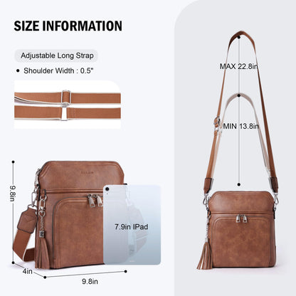 Tassel Charm Crossbody Bag for Women