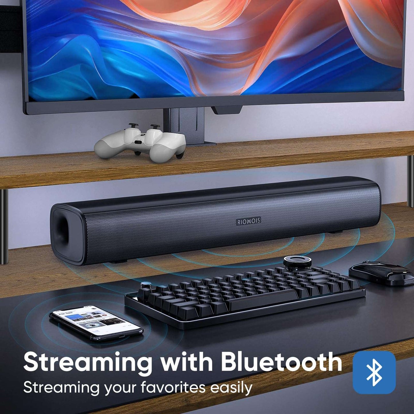 Smart SoundBar: Custom Bass & Compact Design