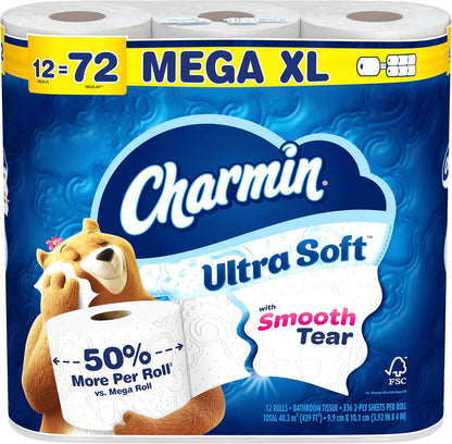 Charmin Cloud Soft: 6 Mega = 24 Regular Rolls