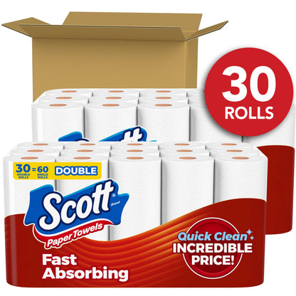 Scott Flexi-Sheet Towels: 6 Double = 12 Regular Rolls