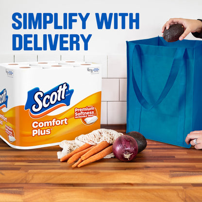 Scott Comfort+ 12 Double Rolls, 231 Sheets, Septic-Safe